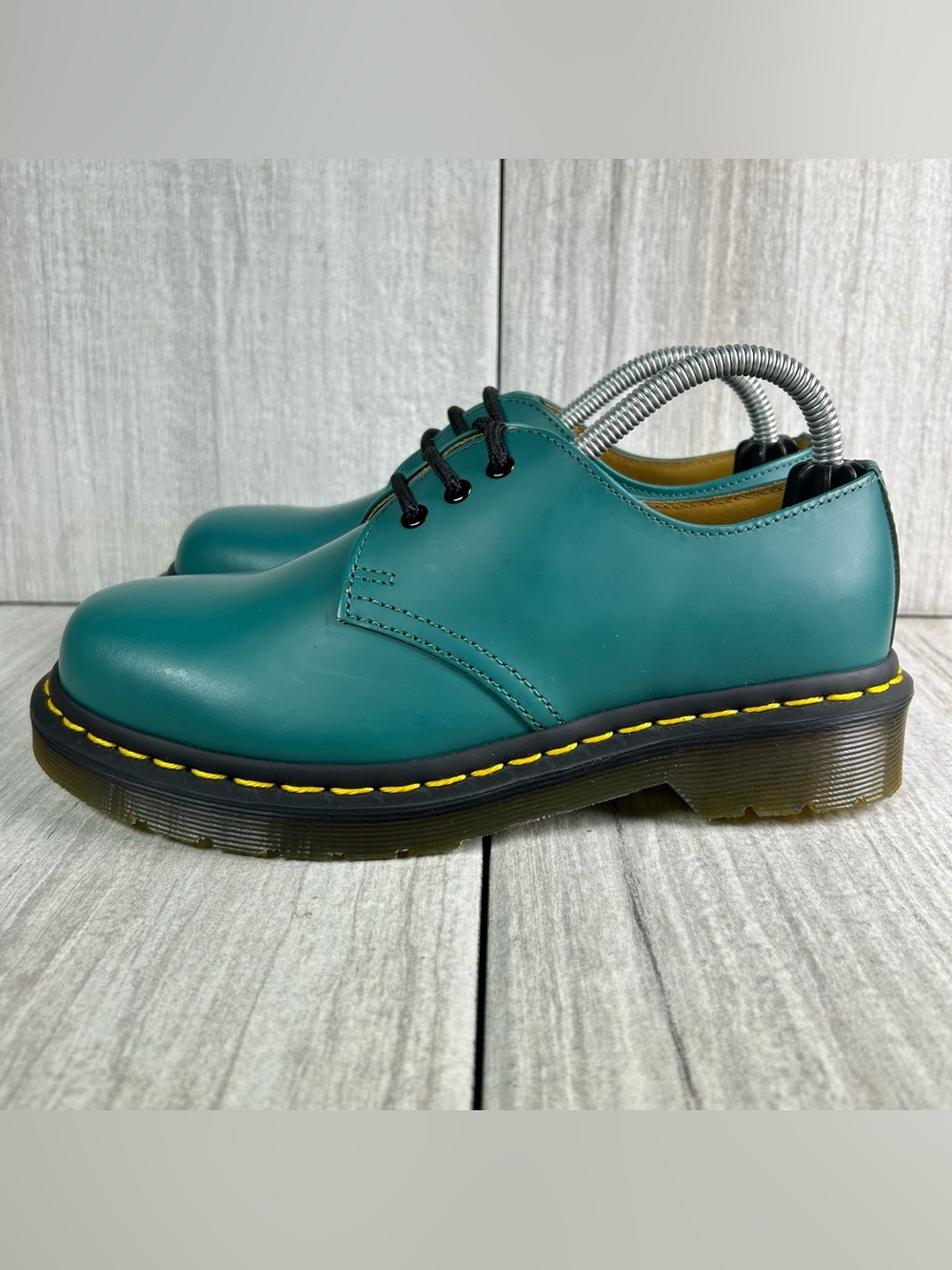 NEW Dr. Martens Docs 31009 Teal Green Smooth Leather Oxford Boot Women’s Size 5